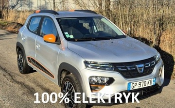 Dacia Spring Crossover Elektryczny 45KM 2021 Dacia Spring 100 elektryk, Tablet Nawigacja Kamera Cofania skora ladow 11k