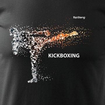 Koszulka kickboxing z kickboxingiem sztuki walki do kickboxingu