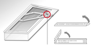 Рулонная штора на крыше для ROTO WDF 735 HEE 7/14 THERMAL серый