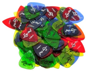 12 SZT KOSTKA DO GITARY - PIÓRKA - RÓZNE ROZMIARY