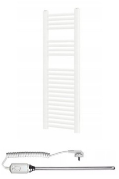 ELEKTRYCZNY GRZEJNIK ŁAZIENKOWY 110X30 BIAŁY 300 W