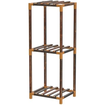 ДЕРЕВЯННАЯ ПОДСТАВКА ДЛЯ ЦВЕТОВ ЦВЕТОЧНЫЕ кашпо РАСТЕНИЯ КНИЖНЫЙ ШКАФ С 3 ПОЛКАМИ