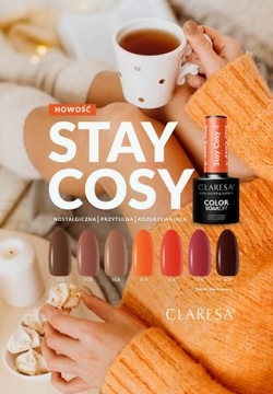 CLARESA STAY COSY COLLECTION ГИБРИДНЫЙ НАБОР ЛАКОВ ДЛЯ НОГТЕЙ ОСЕНЬ