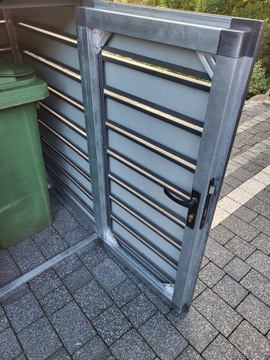 Конструкция мусорного бака Конструкция мусорного бака 2x120, отсек для хранения мусора