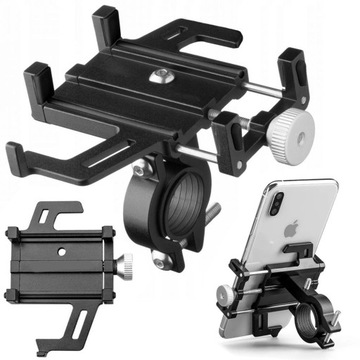 MOCNY UCHWYT NA ROWER MOTOR ROWEROWY DO TELEFONU TELEFON ZACISK PEWNY CHWYT