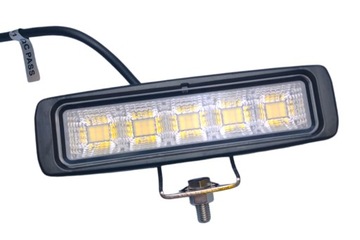 LAMPA ROBOCZA LEDOWA 45 LED DIODY OSRAM ROZPRASZAJĄCA 12-24V PROSTOKĄTNA