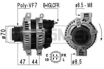 ALTERNÁTOR ERA DO HONDA FR-V 2.2I