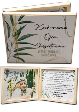 Podziękowanie dla Chrzestnych skrzyneczka komunia