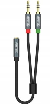 Кабель-переходник 2 x Mini Jack 3,5 мм, аудио, 4-контактный