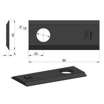 НОЖ ЛЕЗВИЕ Роторная КОСИЛКА Полировка 1 шт.