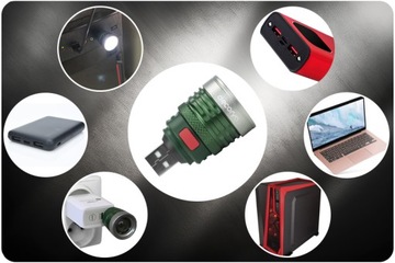 Тактический ручной фонарик с мини-USB-зумом