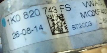 PŘÍVOD KLIMA VW SCIROCCO AUDI SKODA 1K0820743FS