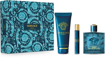 Versace Eros EDT 100 ml + EDT 10 ml + żel 150 ml