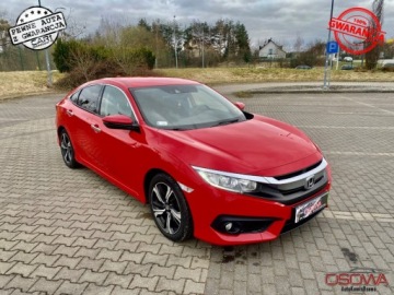 Honda Civic X Sedan 4d Facelifting 1.5 VTEC TURBO 182KM 2019 Honda Civic 1.5ivtec 183KM Polski salon 1 wl serwis bogata wersja zamiana.