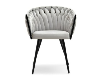 ЭЛЕГАНТНЫЙ ВНЕВРЕМЕННЫЙ ОБЕДЕННЫЙ СТУЛ КАЧЕСТВА ROSA GREY - ЧЕРНЫЙ