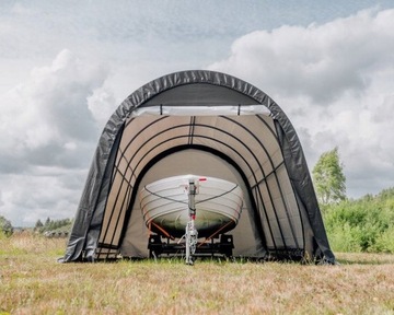 Гараж машины, складной гараж палатка 6x3,6x2,9 м серого