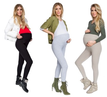 Legginsy CIĄŻOWE zimowe zestaw 3 szt M/38