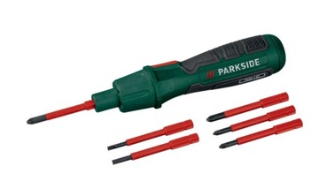 PARKSIDE WKRĘTAK AKUMULATOROWY 4 V PASD 4 B2 Z IZOLOWANYMI BITAMI