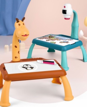 Проектор для обучения рисованию, проектор для детей, слайды, подарок, маркер с изображением жирафа