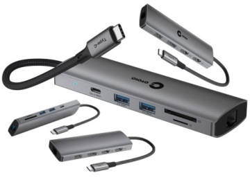 Hub 100W Více portů a nabíjení jedním kabelem 2 monitory Asus Usb-c