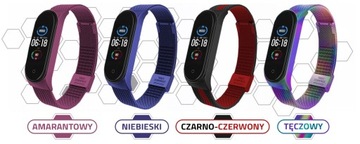 РЕМЕНЬ для браслета XIAOMI MI BAND 5 — МНОГО ЦВЕТОВ