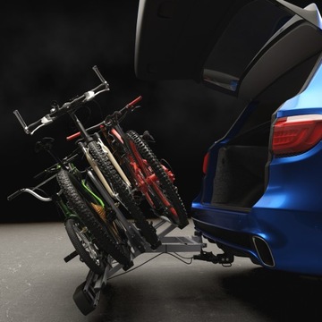 ПОЛКА ДЛЯ ВЕЛОСИПЕДОВ НА ПЛАТФОРМЕ С КРЮКОМ НА 4 ВЕЛОСИПЕДА - AMOS - ПОВОРОТНЫЙ ЗАМОК С 13 ПИНАМИ