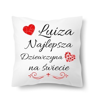 Fajna poduszka dla Najlepszej Dziewczyny imię