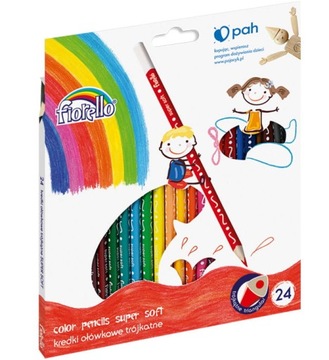 Kredki FIORELLO Super Soft 24 kol trójkątne