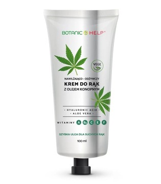 Krem do rąk z olejem konopnym nawilżająco–odżywczy Botanic Help 100 ml