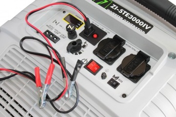 Электрогенератор 3кВт 2х230В 1х12В инверторная колесная ручка ZIPPER