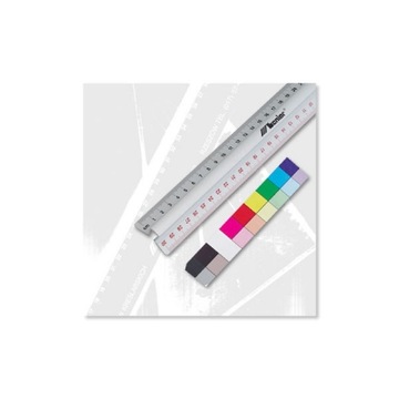 Школьная линейка, алюминий с ручкой, 30 см.