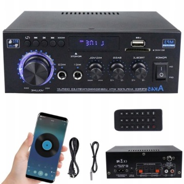 Hifi Stereo Zesilovač AK45 40W 40W 2.0 Bluetooth 5.0 Mini Audio Přehrávač