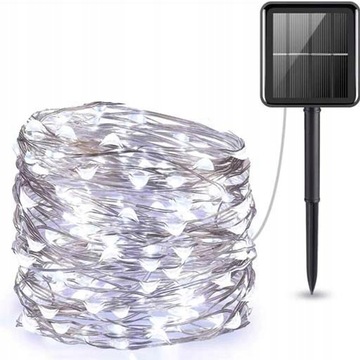 GIRLAND SOLAR GARDEN LAMPS 10M 100LED