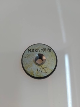 Sprawdzian pierścieniowy do gwintu MSRh M8 6G VIS