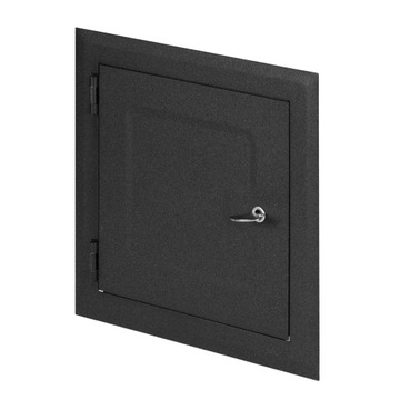 DRZWICZKI REWIZYJNE METALOWE NA ZAMEK 146x146 GRAFIT