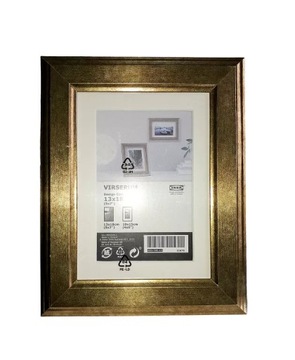 VIRSERUM IKEA RAMKA ZŁOTA 13X18