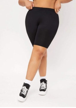 SHEIN PLUS SIZE CZARNE LEGGINSY KOLARKI 46 V7C