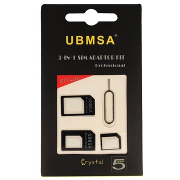 Adapter NANO MICRO SIM + KLUCZYK IGŁA DO KART