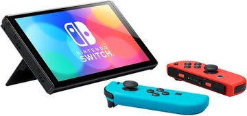 Nintendo Switch (модель OLED) Neon Blue и Neon Red