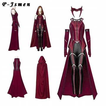Wanda przebranie na karnawał Scarlet Witch zestaw