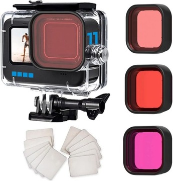 Podwodna Obudowa do GOPRO HERO 9 10 11 z FILTRY
