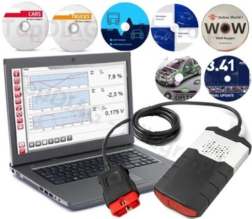 TESTER Delphi DS150 + MOCNY DELL 15' + PAKIET PROGRAMÓW