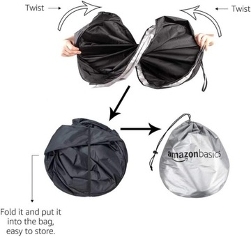 Amazon Basics Складной солнцезащитный козырек для лобового стекла 150x70 см