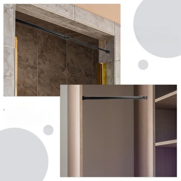 ТЕЛЕСКОПИЧЕСКИЙ ШТАНГ С РЕГУЛИРУЕМЫМ НАТЯЖЕНИЕМ ДУШЕВАЯ ШТОРКА