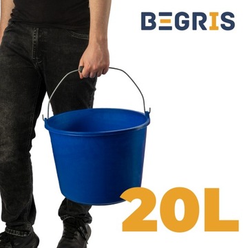 РАЗНОЦВЕТНОЕ СТРОИТЕЛЬНОЕ ВЕДРО, 20 Л.