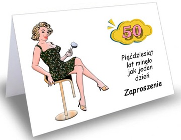 ZAPROSZENIA na 18 30 40 50 60 70 URODZINY itp MIX