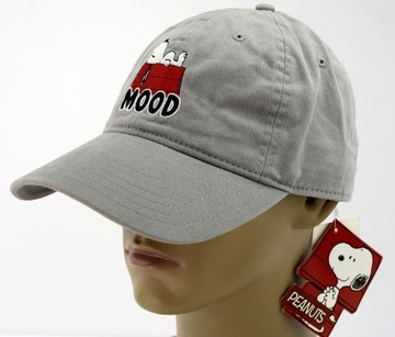 Бейсболка мужская молодежная Snoopy PEANUTS MOOD 55-59см с вышивкой Серая