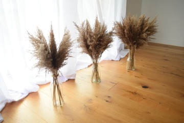 БОЛЬШОЙ СУШЕННЫЙ БУКЕТ СУШЕННАЯ ПАМПАССНАЯ ТРАВА УКРАШЕННАЯ БОХО 20ШТ.