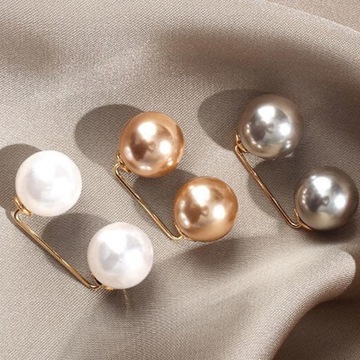 9x Broszka ze sztucznej perły Moda w stylu vintage Agrafka Przypinki do dekoltu dla kobiet L