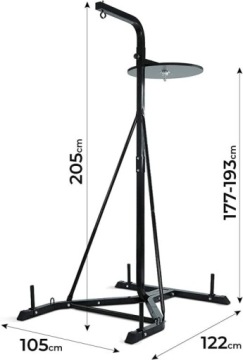 Подставка для боксерской груши PHYSIONIC 2-в-1 с крючком для гири